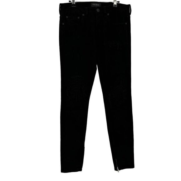 PacSun The Skinniest Distressed Moto Jeans Black 30X32 - Picture 1 of 12